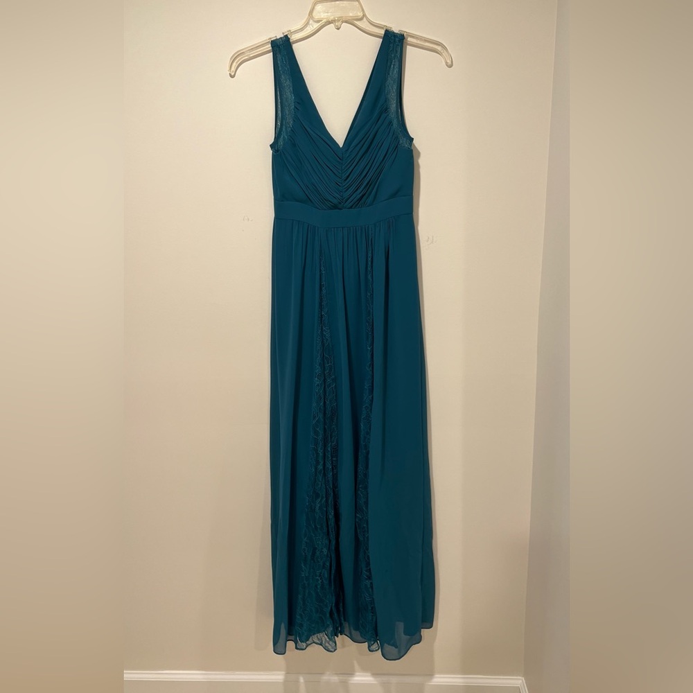 Sleeveless Teal V-Neck Maxi Dress BCBG generation